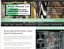Tablet Screenshot of manorframing.co.uk